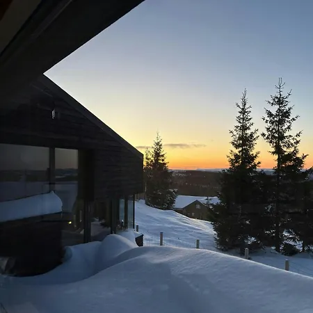 Nyaraló Architect-Designed Cabin With Views In Sjusjoen